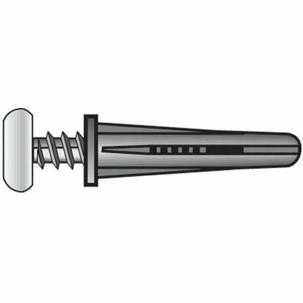 Aceds 10-12 Plastic Anchor with Screw Zinc, 40PK 1611771